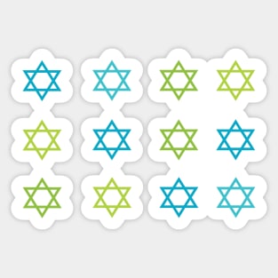 Jewish stars Sticker